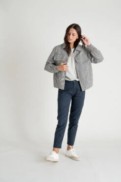 Veste Coupe Bombers KINSALE Mixte -Carreaux Vintage - En Coton Bio 11 Veste Coupe Bombers KINSALE Mixte -Carreaux Vintage - En Coton Bio -Clothing Discounts Store veste kinsale check AH21 Noyoco defacefemme