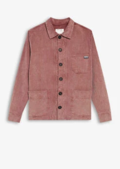 Veste Mixte Velour Côtelé Rose TOOL - En Coton Biologique