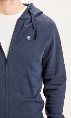 Veste Zippée Homme ELM - En Bleu Marine - En Coton Bio GOTS 7 Veste Zippée Homme ELM - En Bleu Marine - En Coton Bio GOTS -Clothing Discounts Store veste zippee homme elm bleu marine zoom